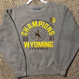 Wyoming 2021 MW champions Cowgirls Gray Sweater
